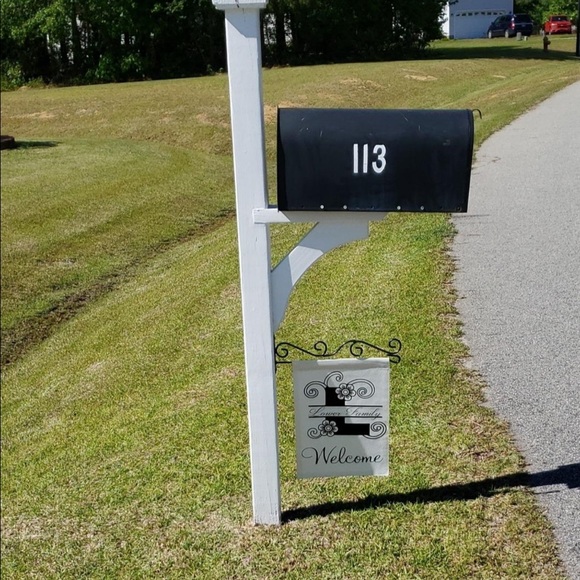 NWT HCX Black Wall Garden Flag Holder Stand Wall Stand Mailbox Pole Hanger Porch - Picture 7 of 9